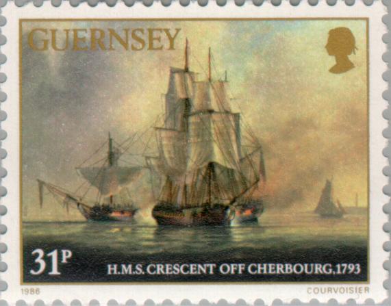 HMS «Crescent» off Sherbourg. 1793
