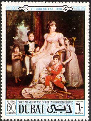 Caroline Murat with children
