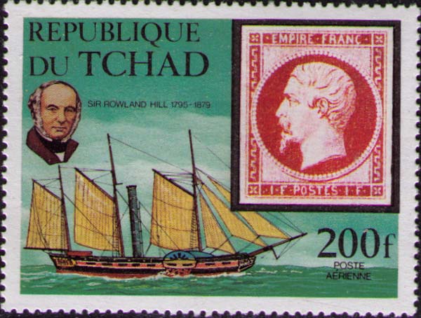 Stamp with Napoleon III