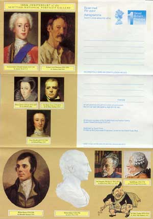 Portraits of Walter Scott and Robert Burns