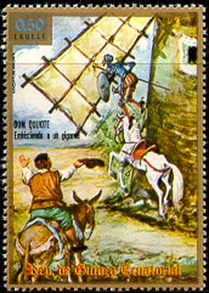 Don Quixote and Windmill