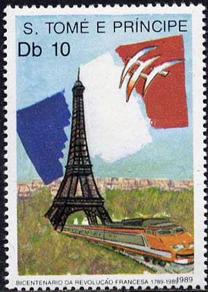 Eiffel Tower, TGV train