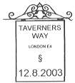London. Taverners Way