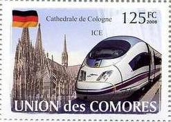 Cologne cathedral,  ICE Train