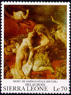 Death of Sardanapale