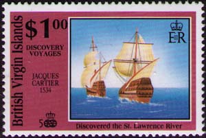 Cartier discovering the St. Lawrence