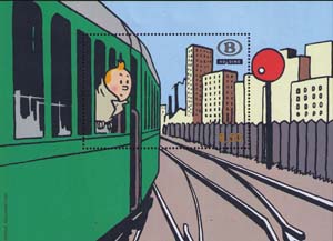 Tintin in train
