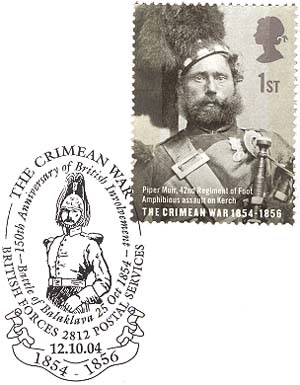 Postal Service of British forces. Battle of Balaklava